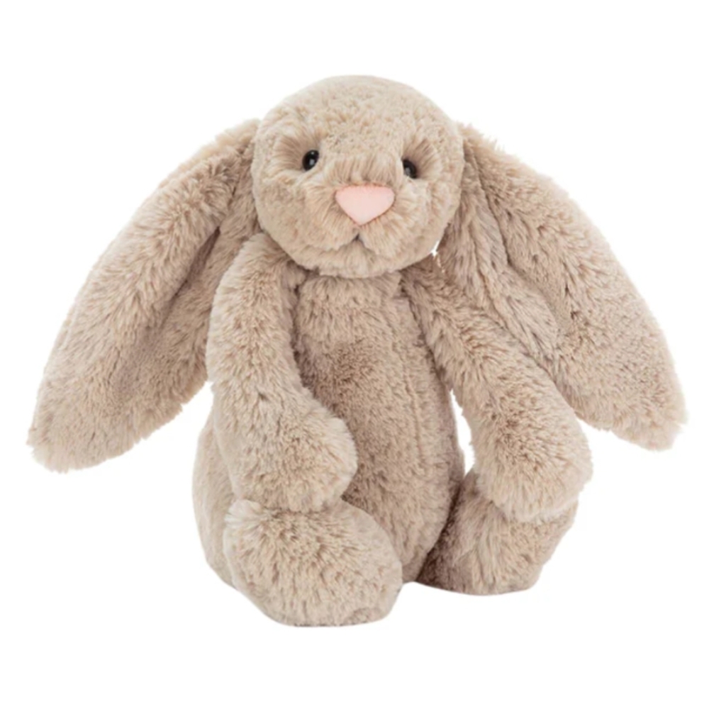 EUC Jellycat Beige Bashful Bunny Stuffed Animal - Medium 12 inches